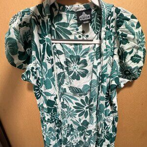 Angie Mini Print Wrap Dress, Size Small